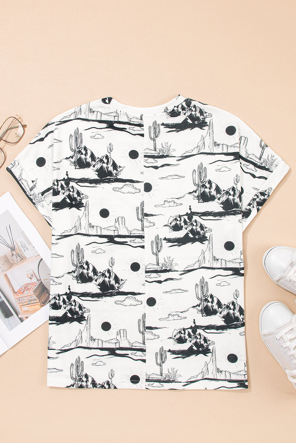 Desert Sand Short Sleeve Knit Top