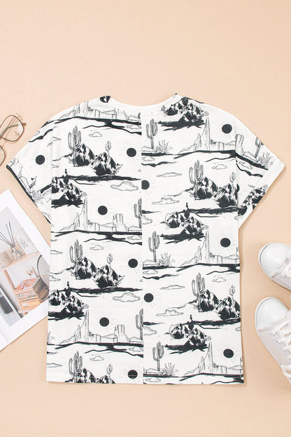 Desert Sand Short Sleeve Knit Top