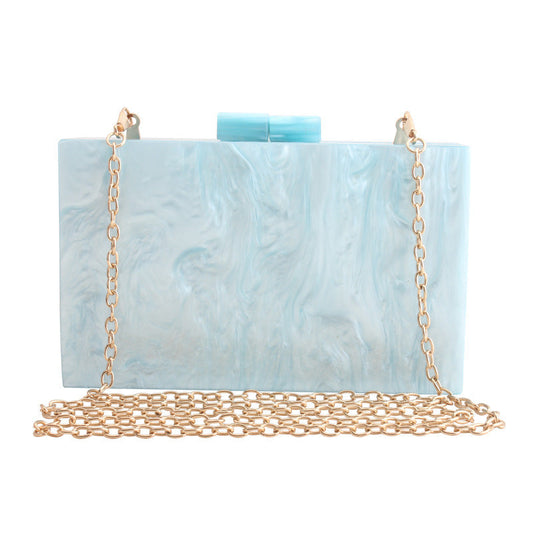 Marble Pattern Acrylic Handbag for Women