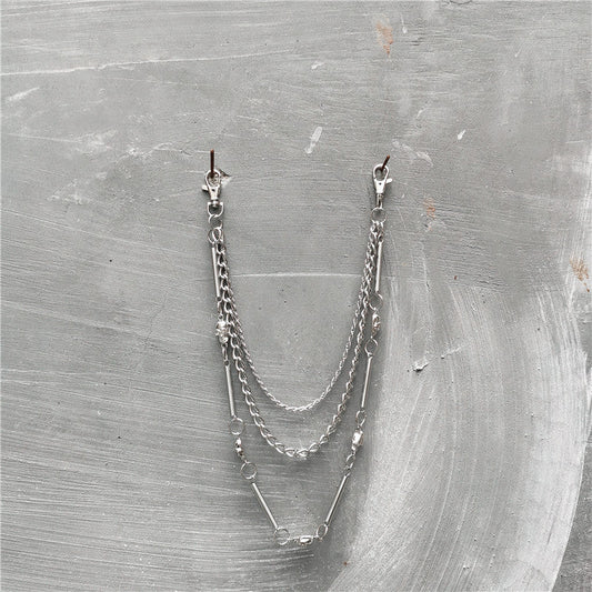 Punk Metal Jeans Chain Skull