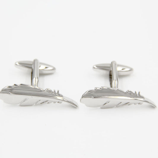 Feather Shape Men's Cufflinks