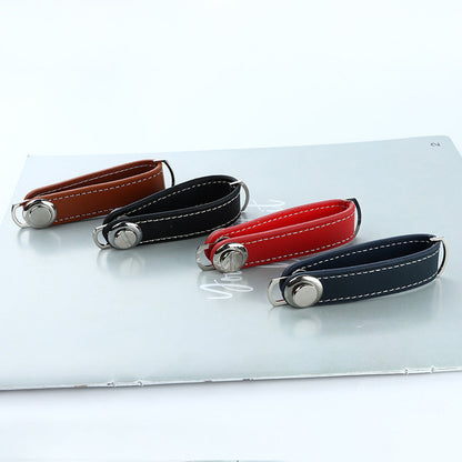 Leather Keychain Pendant for Car Storage