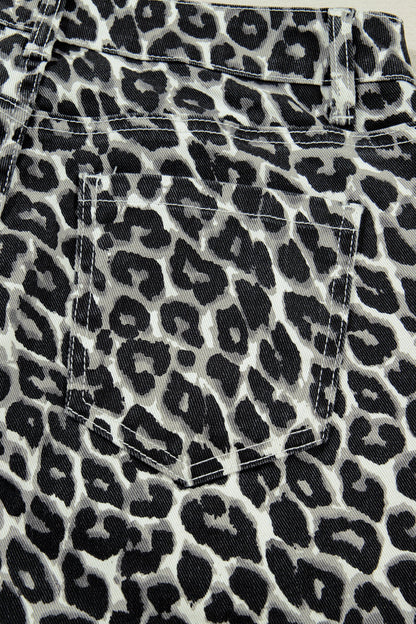 Leopard Barrel Jeans