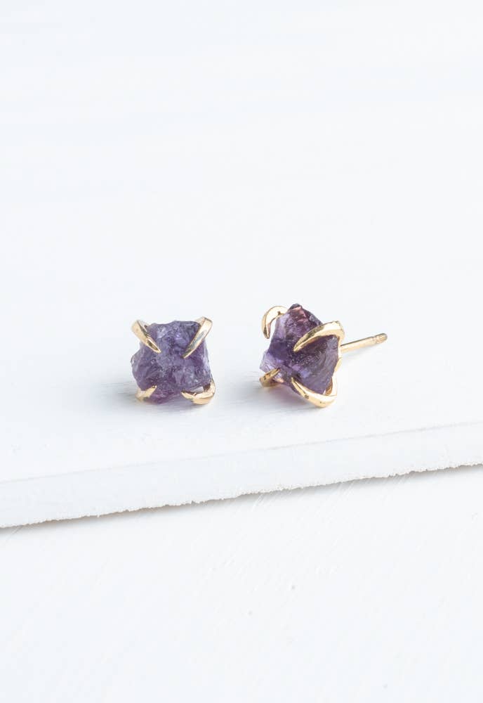 Shine Earrings in Amethyst