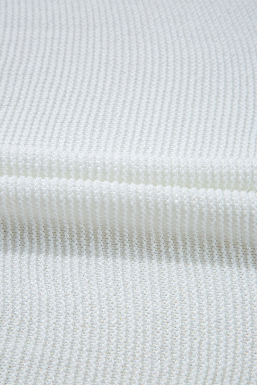 Solid Side Slit Sweater Tee