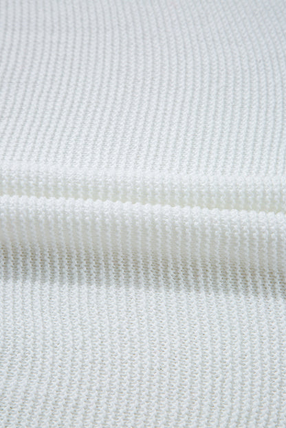 Solid Side Slit Sweater Tee