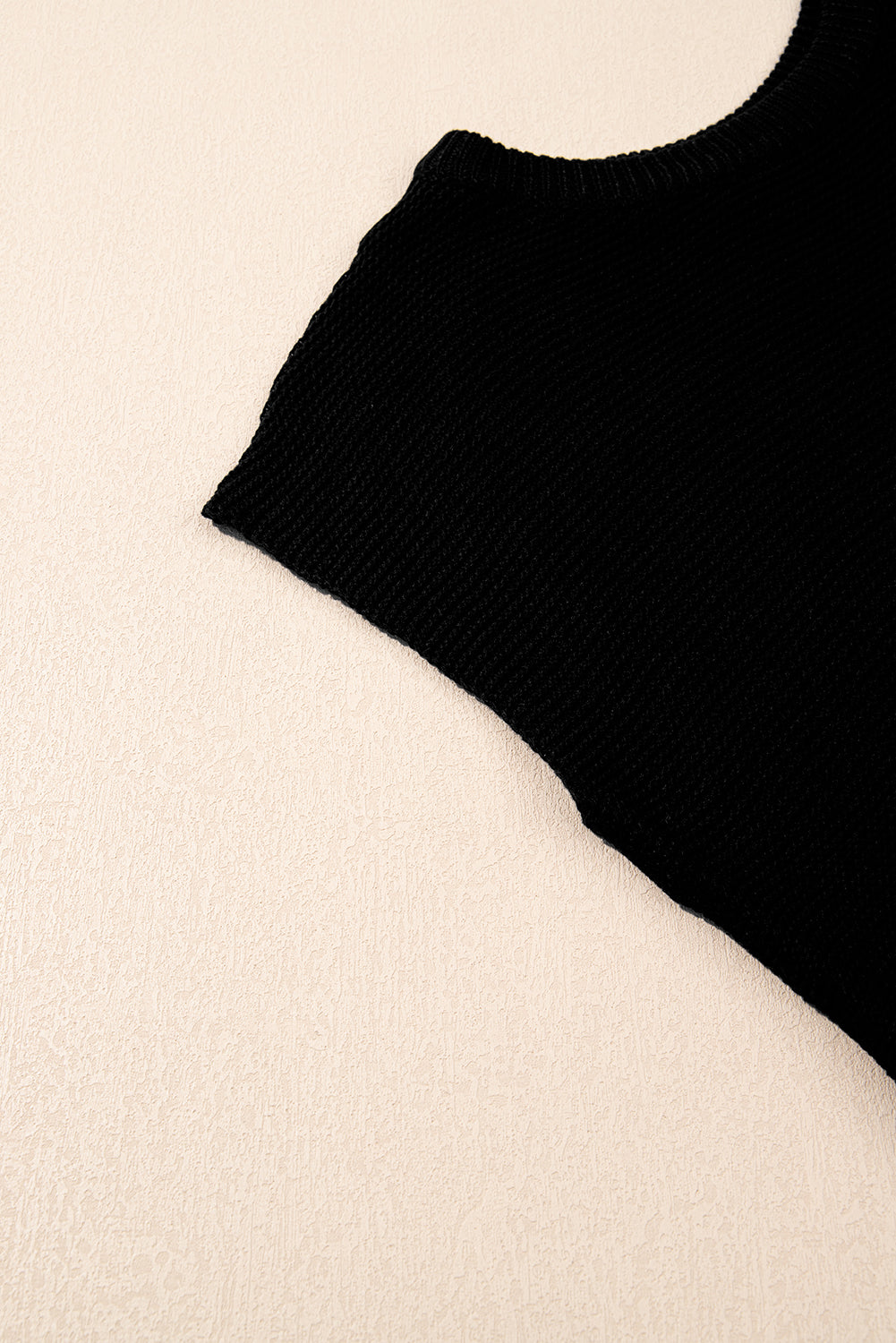 Solid Side Slit Sweater Tee