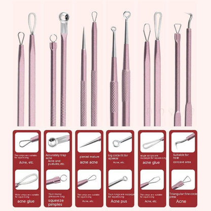 Aluminum Cylinder Mounted Acne Needle Set