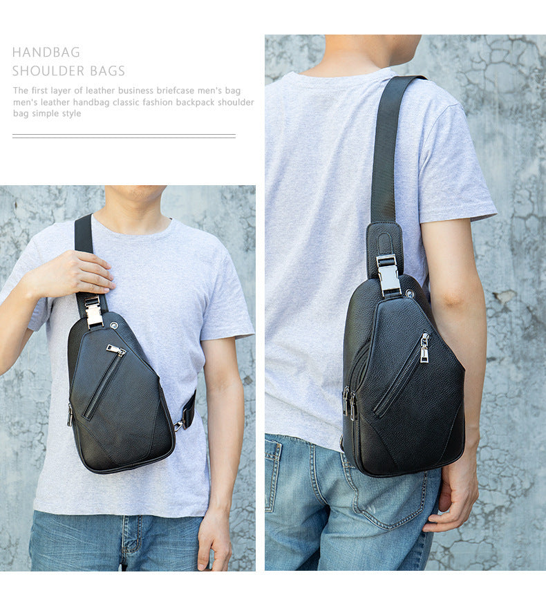 Authentic Leather All-match Crossbody Bag