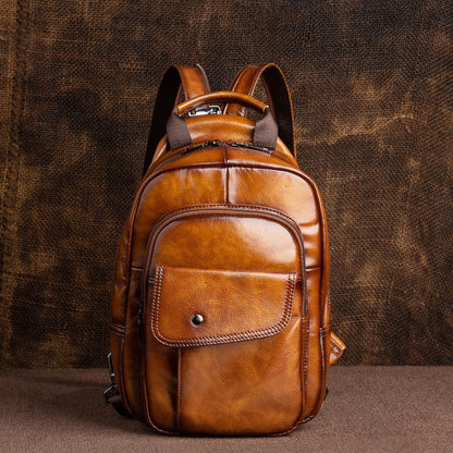 Men's First Layer Cowhide Travel Bag