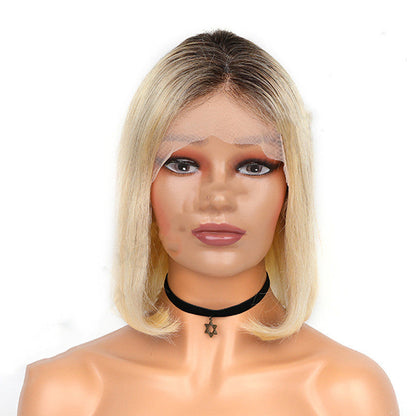 Hand-Woven Lace Human Hair Wig