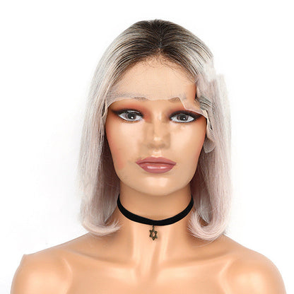 Hand-Woven Lace Human Hair Wig