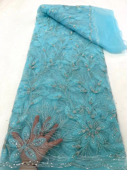 Embroidered Lace Evening Dress