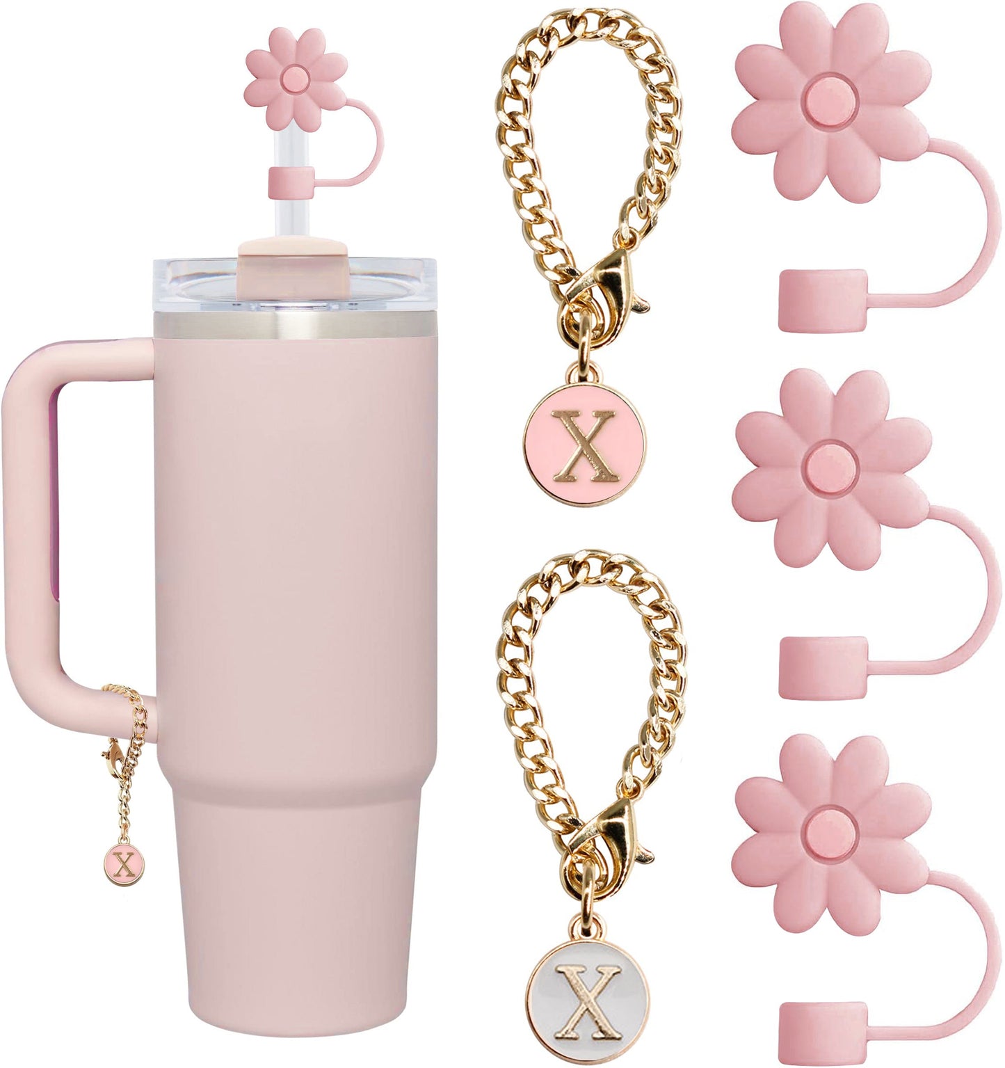 Tumbler Letter Handle Charms - 5PCS