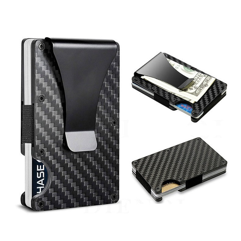 Carbon Fiber Wallet with Metal Card Holder