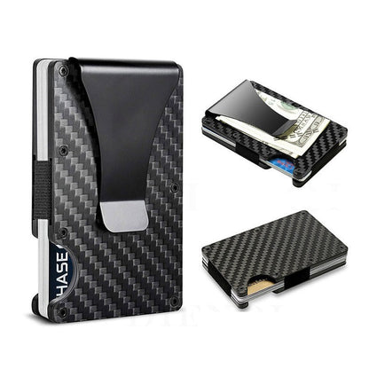 Carbon Fiber Wallet with Metal Card Holder