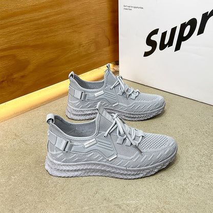 Men's Mesh Breathable Flyknit Running Shoes