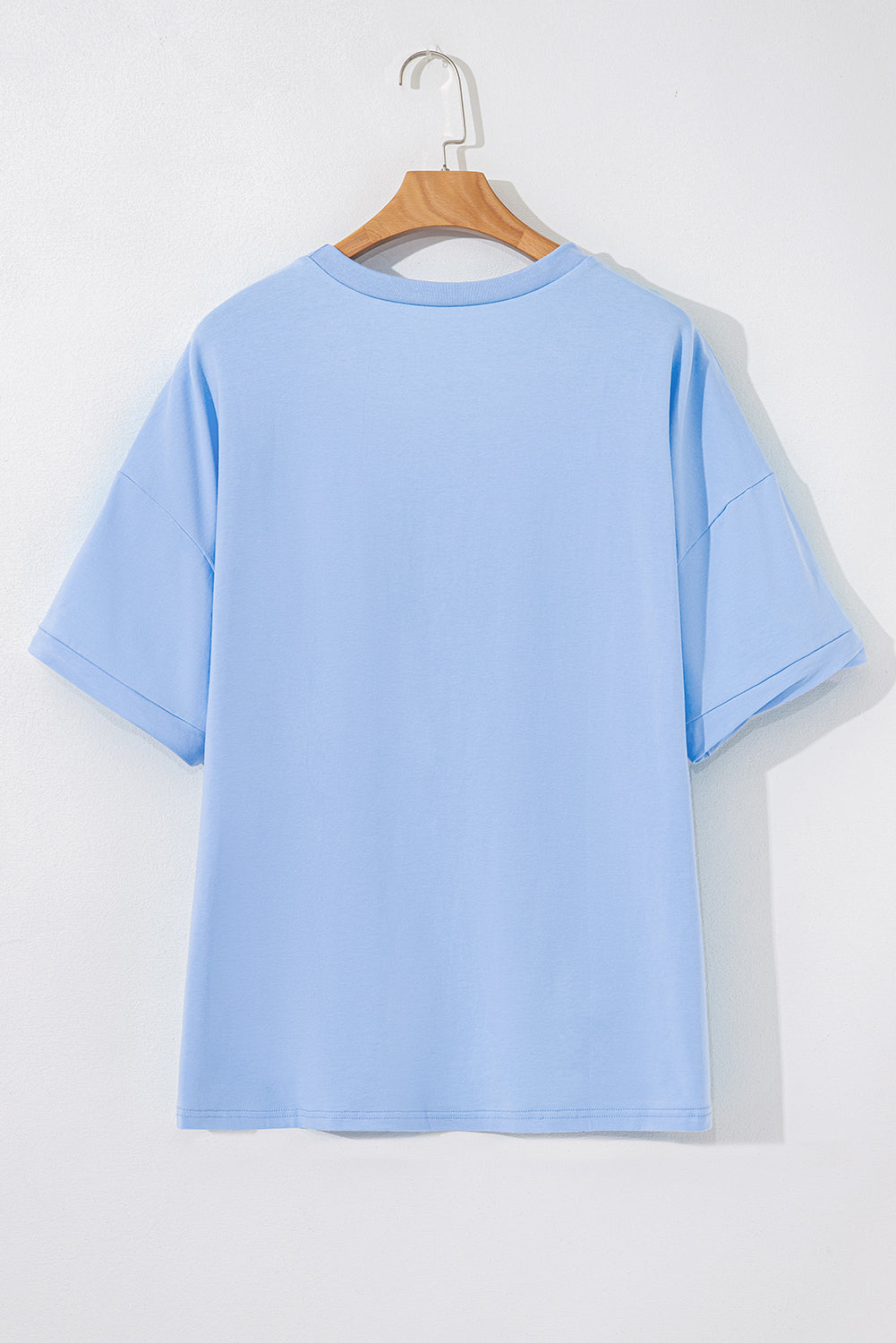 Loose Half Sleeve Hi Low Hem T-Shirt