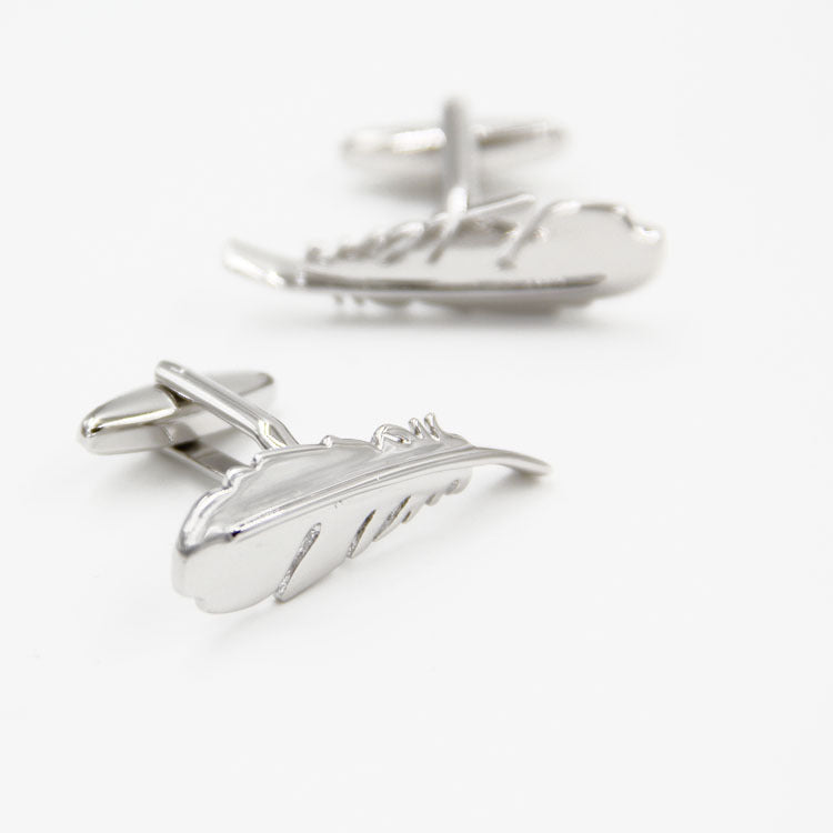 Feather Shape Men's Cufflinks