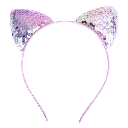 Cartoon Quicksand Headband Sweet Cat Ears