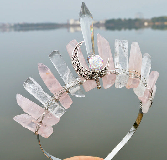 Handmade Crystal Crown Hair Accessories
