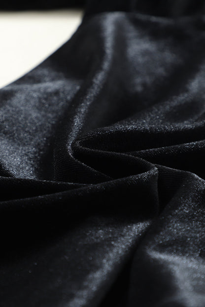 Solid Velvet Jogger Pants