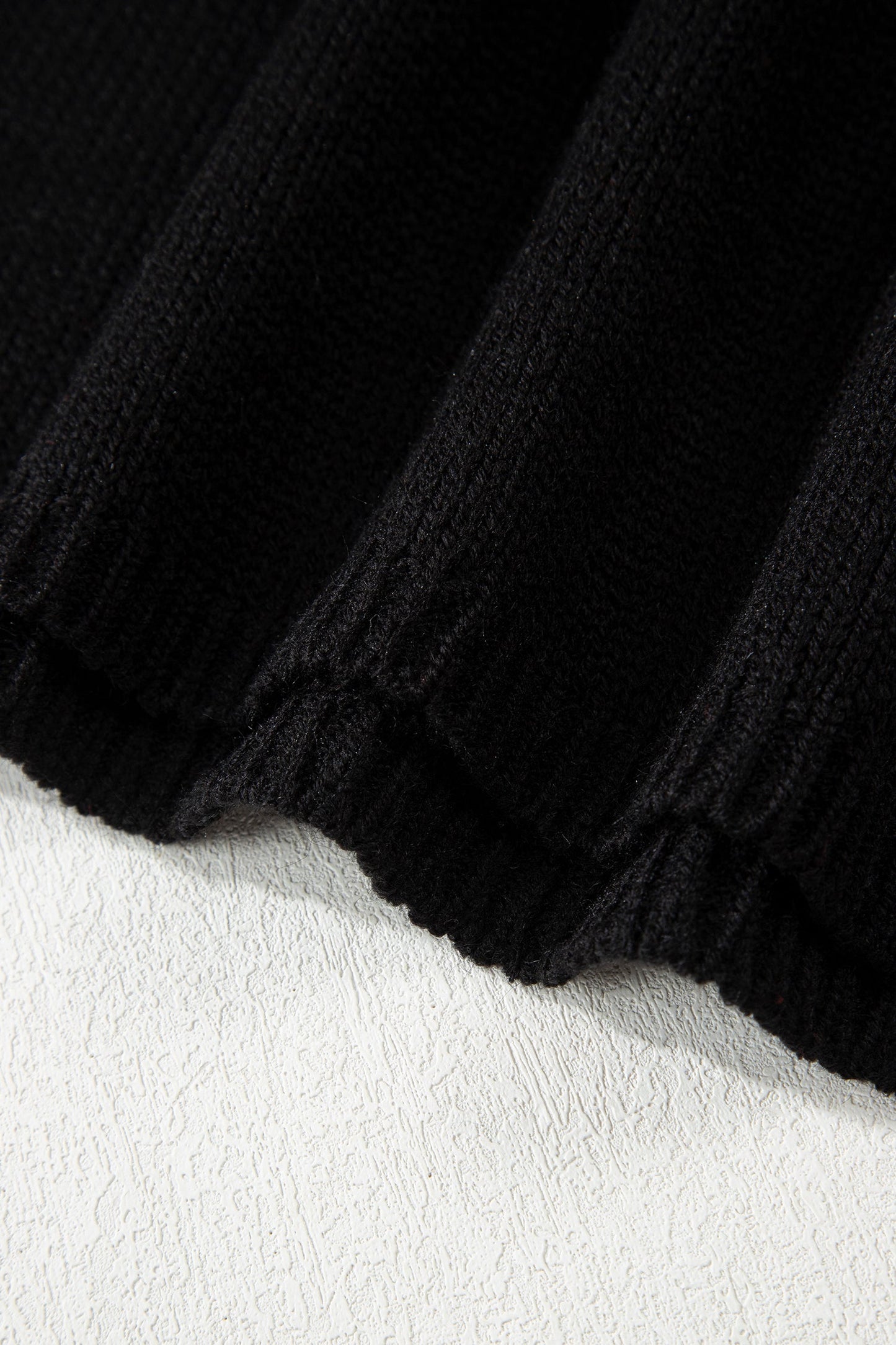 Bow Tie Backless Bubble Sleeve Sweater