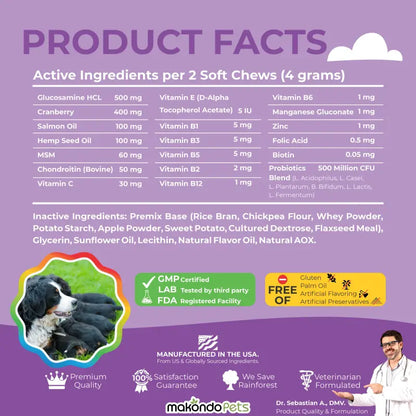 Dog Prenatal Vitamins - 120 Soft Chews