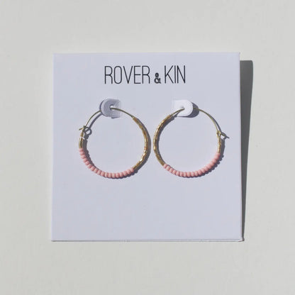 Dreamscape Beaded Round Hoops