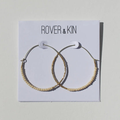 Dreamscape Beaded Round Hoops
