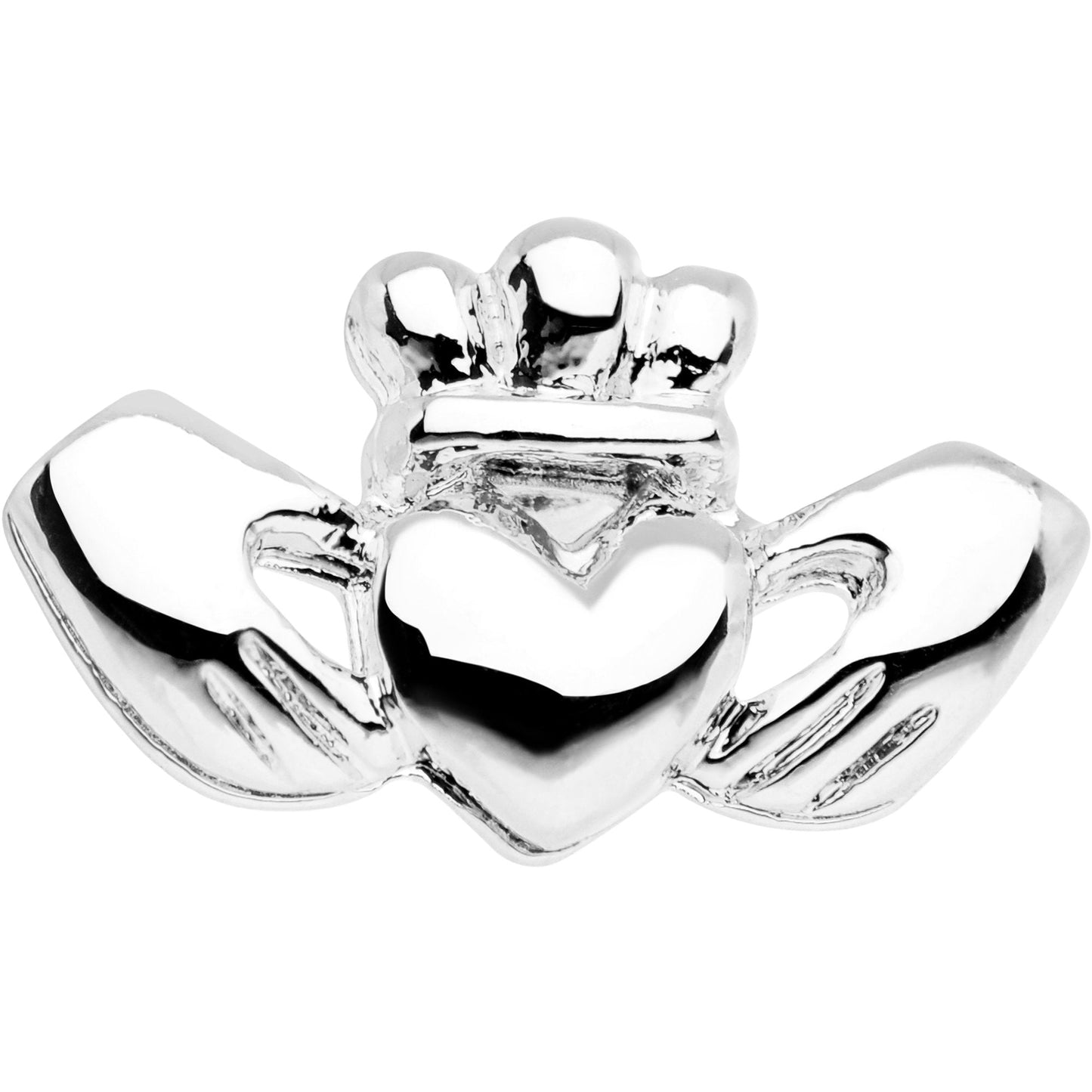 16G 1/4 Silver Tone Sacred Heart Tragus Cartilage Earring