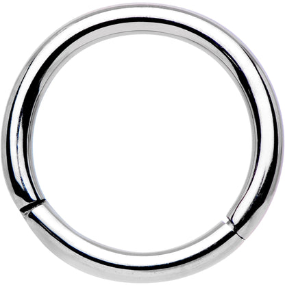 16G 5/16 Solid G23 Implant Grade Titanium Hinged Segment Ring