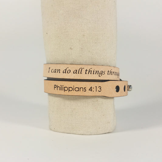 Custom Quote Wrap Bracelet