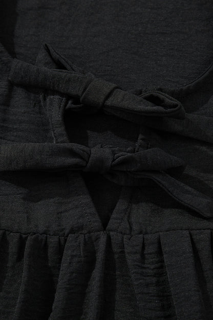 Bow Tie Neck 3/4 Sleeve Blouse