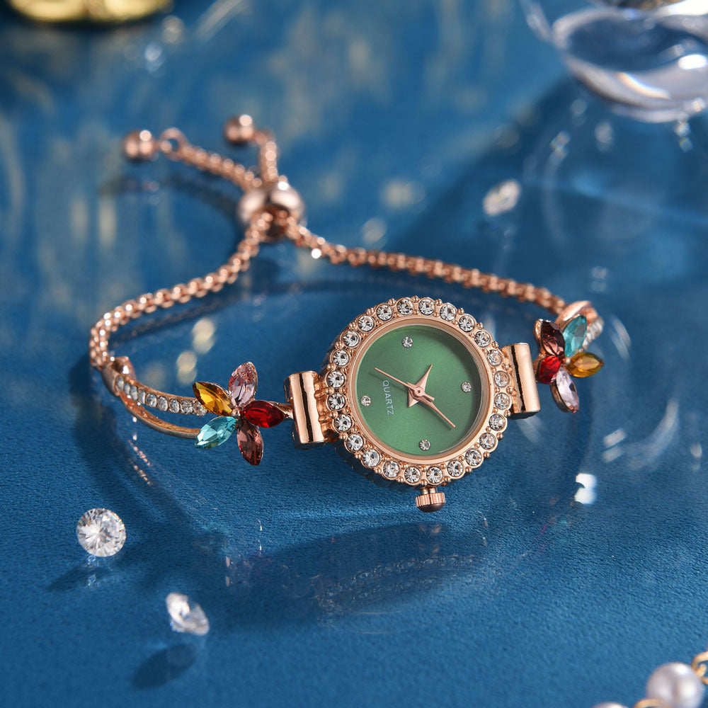 Fashion Diamond Women's Quartz Bracelet Watch