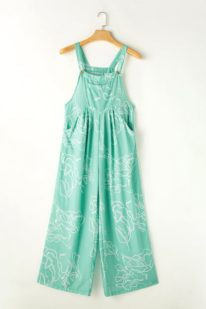Bib Wide Leg Overall Jumpsuit