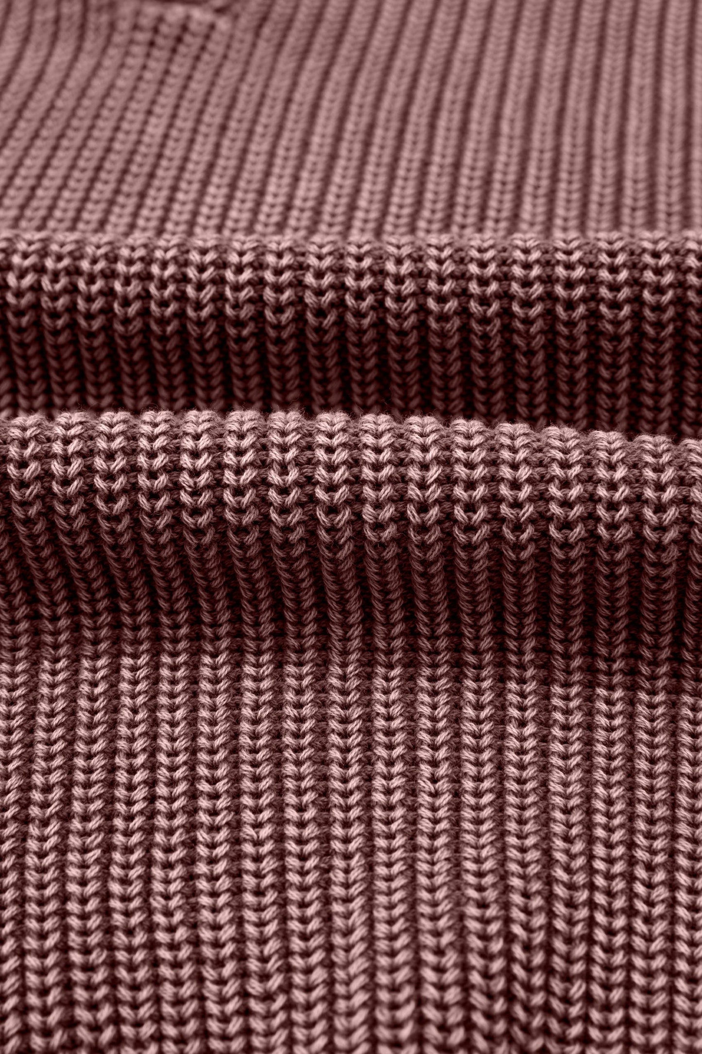 Mineral Wash Knit Button Polo Collar Sweater