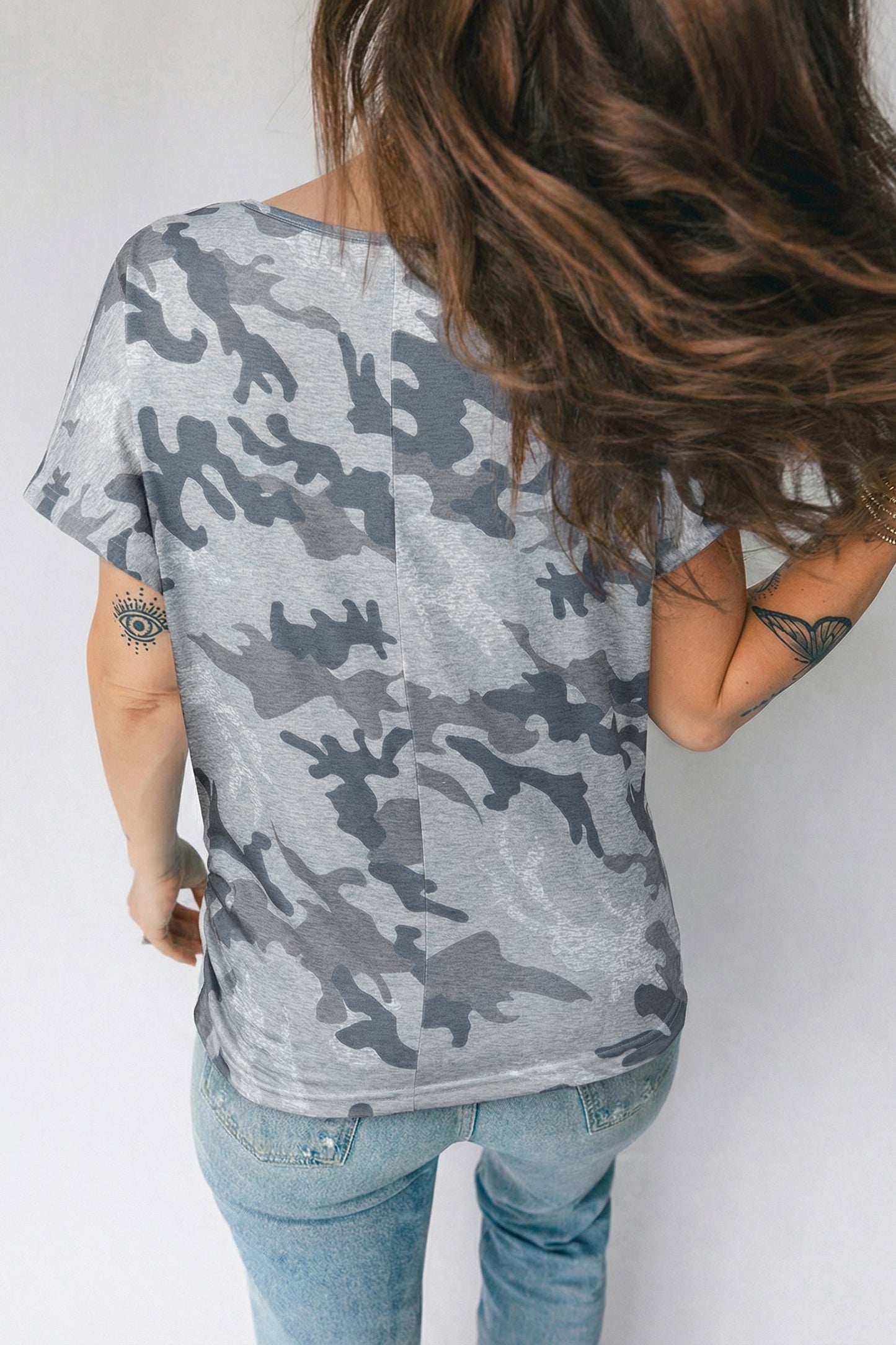 Camouflage Round Neck T-Shirt