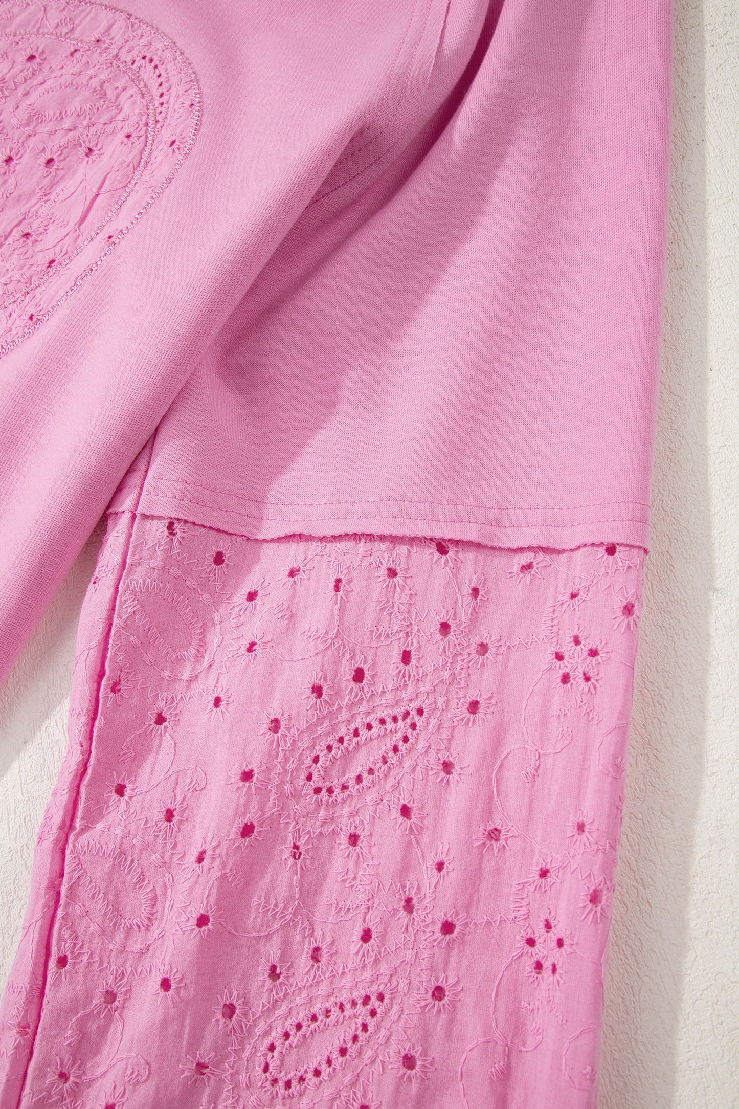 Paisley Broderie Anglaise Heart Patchwork Top