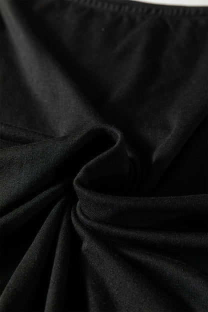 Plus Size Solid Asymmetric Neck Blouse