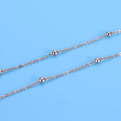 Round Beads Beanie Spacer Beads Choker Necklace