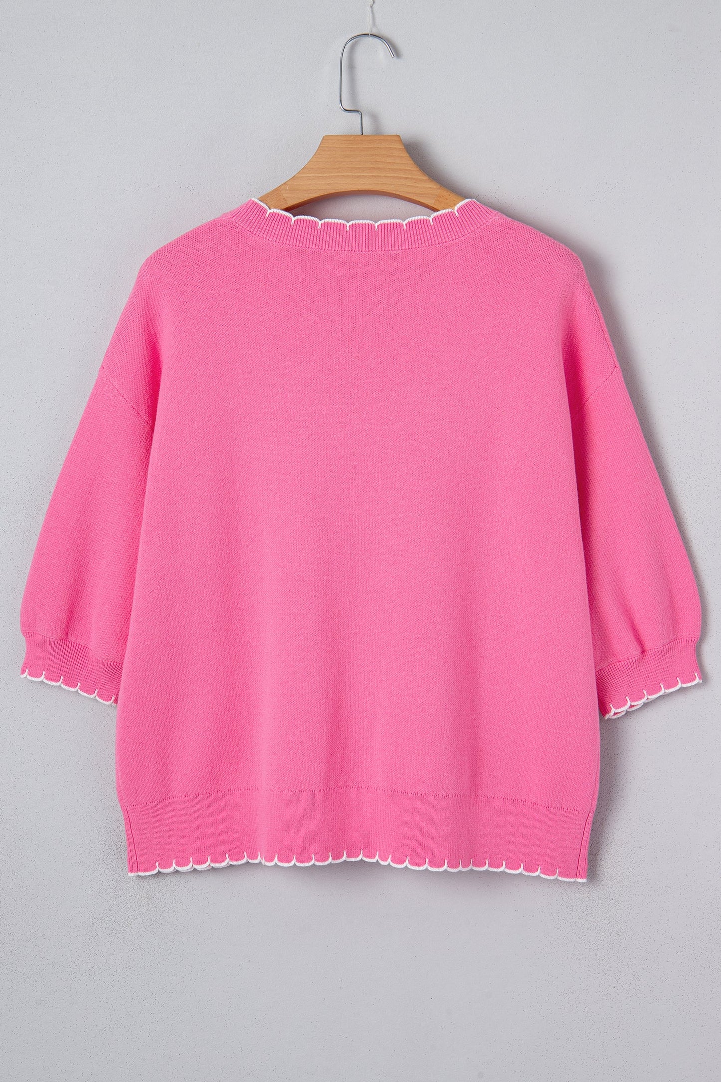 Big Ribbon Bow Contrast Stitch Sweater