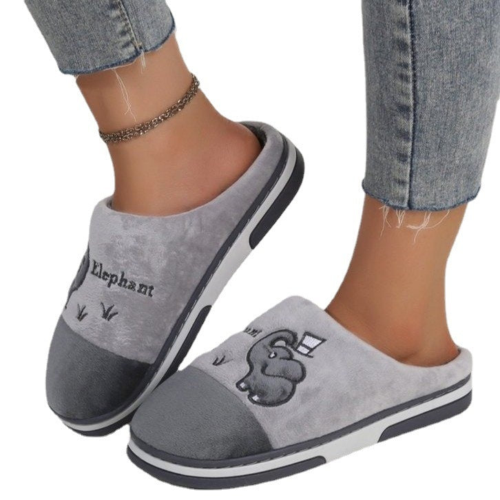 Plush Cotton Indoor Slippers