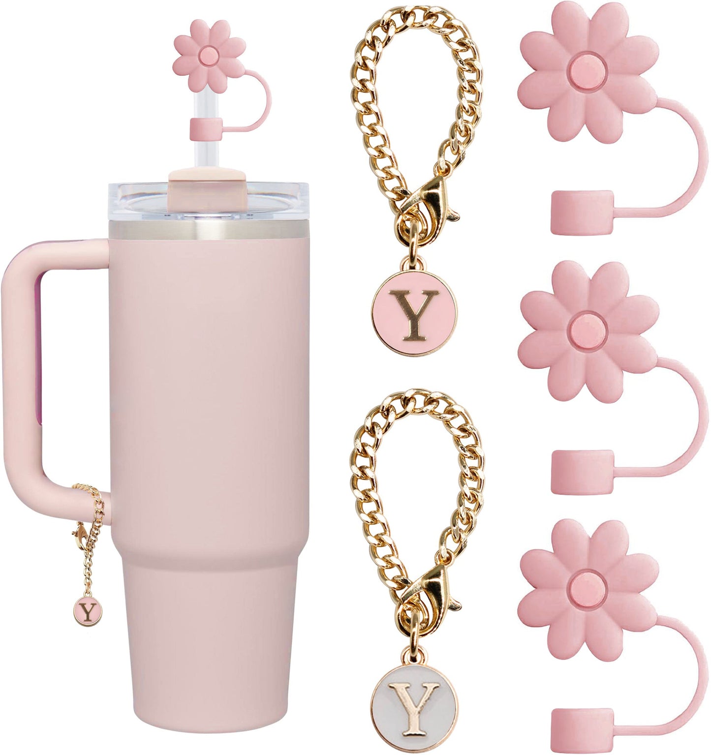 Tumbler Letter Handle Charms - 5PCS