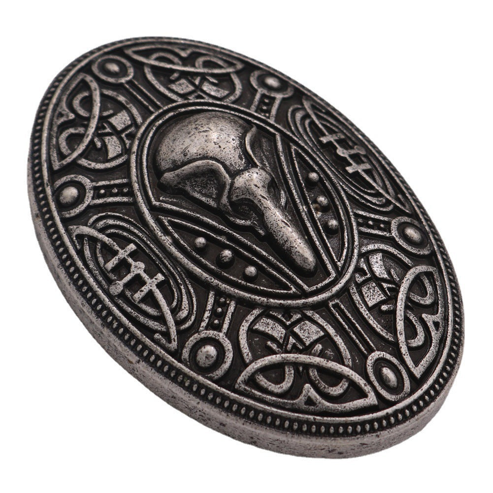 Men's Crow Brooch Nordic Myth Men's Charm