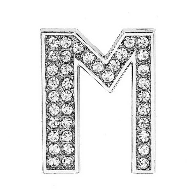 Chrome White Diamond Letters Pet Collar Beads