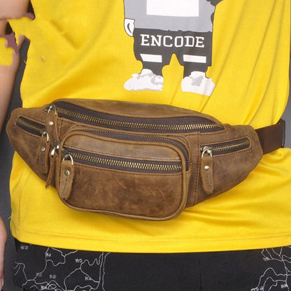 Large Capacity Retro Leather Messenger Bag