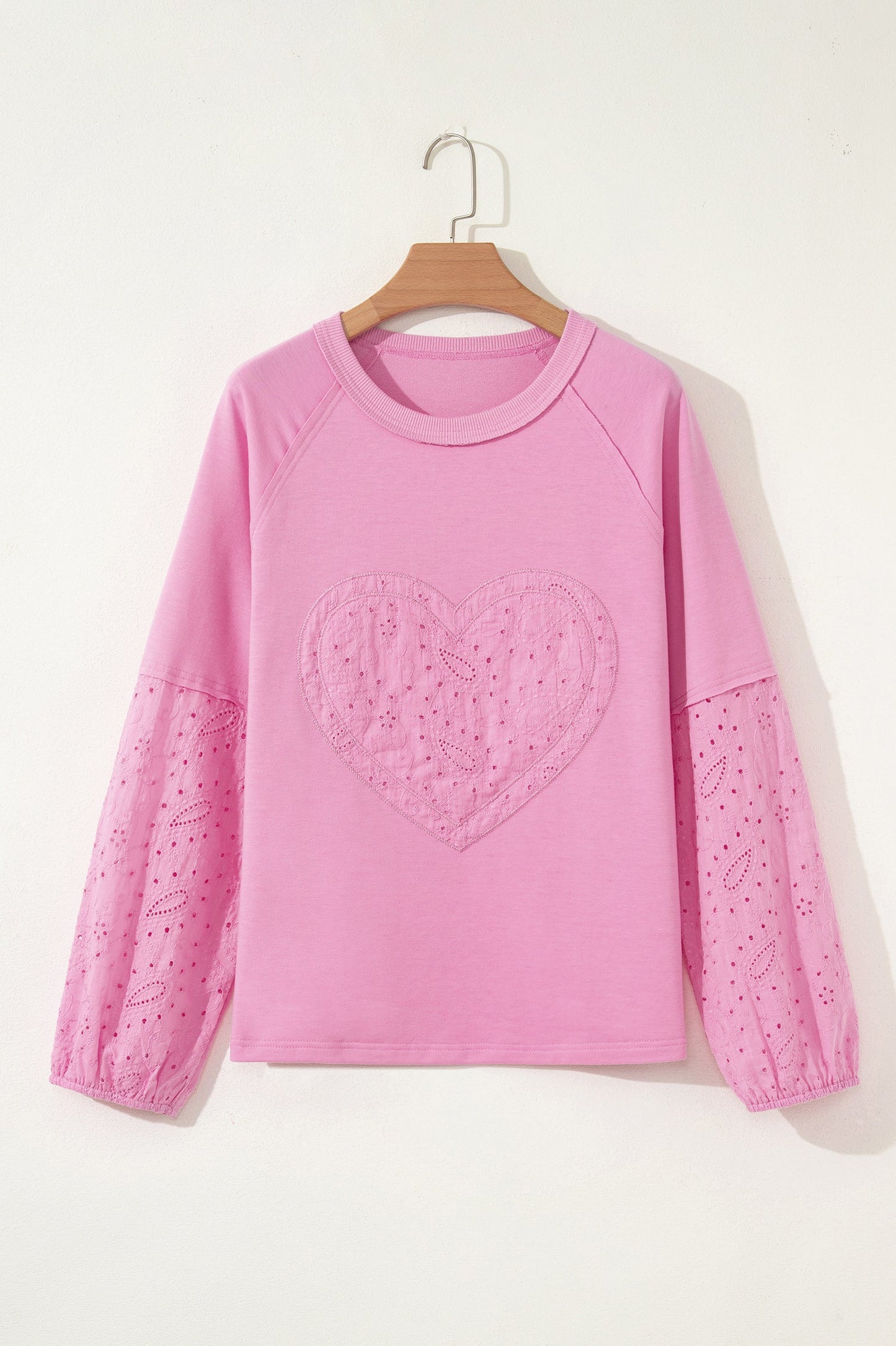 Paisley Broderie Anglaise Heart Patchwork Top