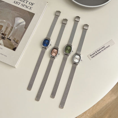 Women's Oval Mesh Strap Watch