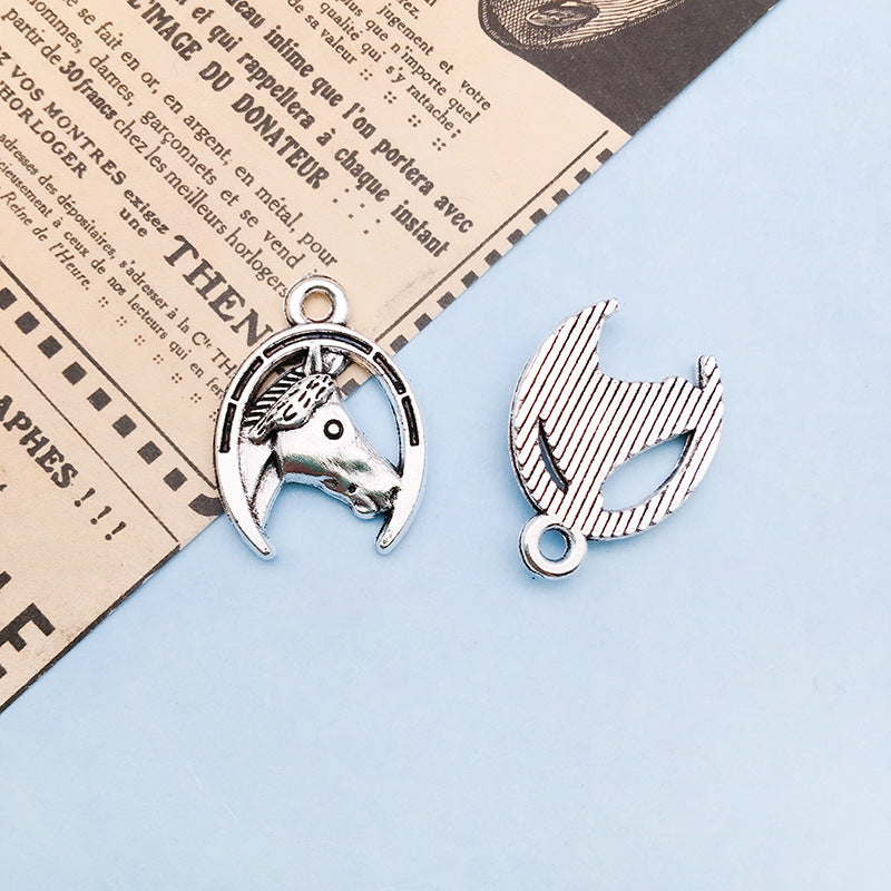 Denim Series Silver Alloy Pendant